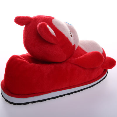 decorazione molle della casa della peluche delle pantofole del fumetto della peluche rosa-rosso di Fox di 30cm