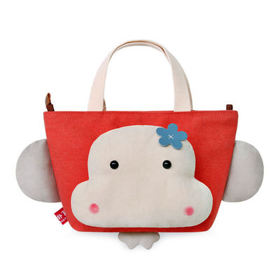 borsa sveglia portatile della tela della scimmia di 22cm*15cm*19cm della peluche del fumetto animale hip-hop della borsa