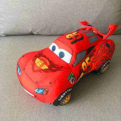 automobile rossa Toy Printing Logo di Mcqueen dell'automobile farcita fumetto su ordinazione di 25cm