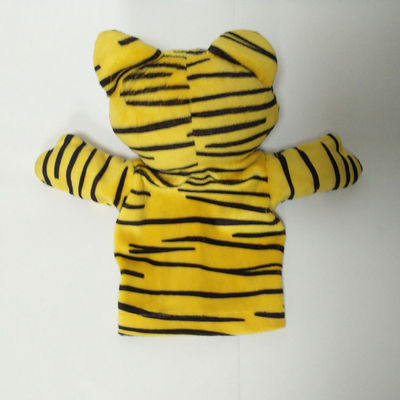 La peluche di Tiger Leopard Plush Animal Puppet della novità gioca i burattini di mano molle