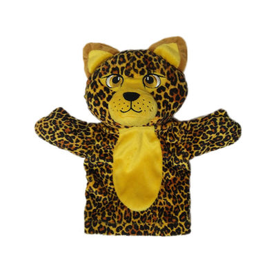 La peluche di Tiger Leopard Plush Animal Puppet della novità gioca i burattini di mano molle