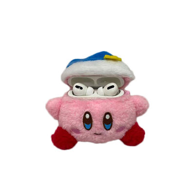 Copertura rosa Toy Accessories molle del trasduttore auricolare della peluche di Apple Bluetooth del tassista