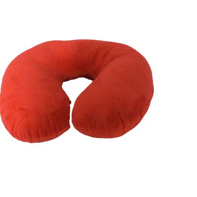 Viaggio rilegato lento Nap Plush Neck Pillow del cuscino del cotone rosso U di memoria