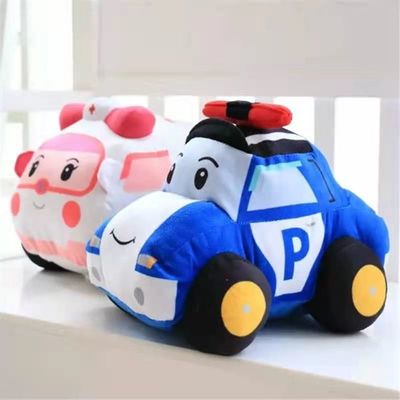 regalo amichevole del ragazzo di Polly Ambulance Plush Police Car del cotone di 25cm Eco