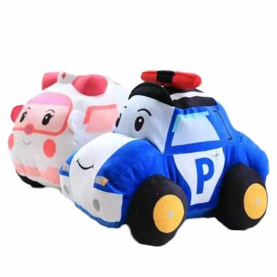 regalo amichevole del ragazzo di Polly Ambulance Plush Police Car del cotone di 25cm Eco