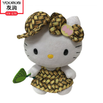 Regalo del giorno dei bambini di Kitty Stuffed Animal Plush Toys del cappello di usura ciao