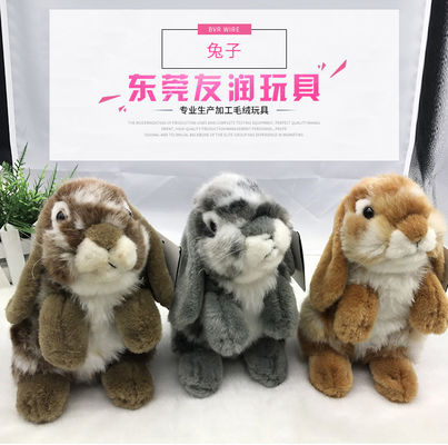 regalo di giorno di S di alto di simulazione di 30cm del coniglio della peluche Gray Stuffed Bunny Valentine della bambola '