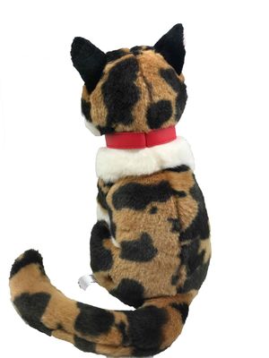 La peluche animale di Grey And White Cat Stuffed gioca il regalo molle di San Valentino del tessuto