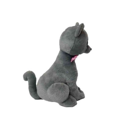 Tatto regolare di Grey Cat Stuffed Animal Plush Toys di simulazione di 30CM