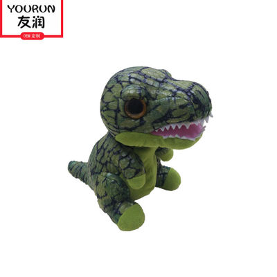 L'OEM del regalo di S di Toy Children della peluche del dinosauro verde del poliestere ' ha personalizzato