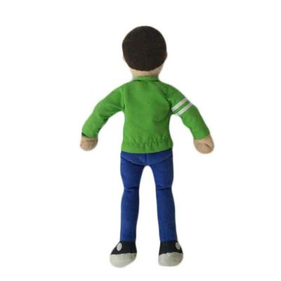 la peluche verde della bambola di sport di 35cm ha farcito i giocattoli Toy Gift molle sveglio variopinto