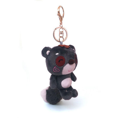 OEM a catena chiave del pendente della borsa di 10cm Mini Black Plush Teddy Bear