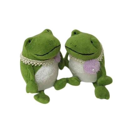 Giocattoli della peluche del bambino di principe Animal Plush Toys della rana verde per la decorazione domestica