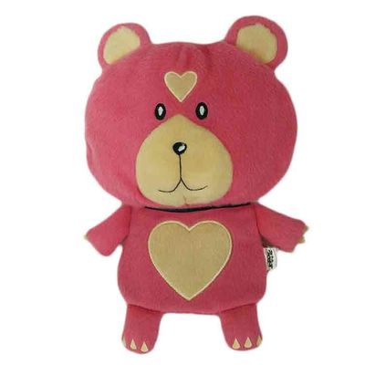 Il piccolo orso rosso ha farcito il titolare della carta animale Toy Accessories molle della peluche del titolare della carta del regalo