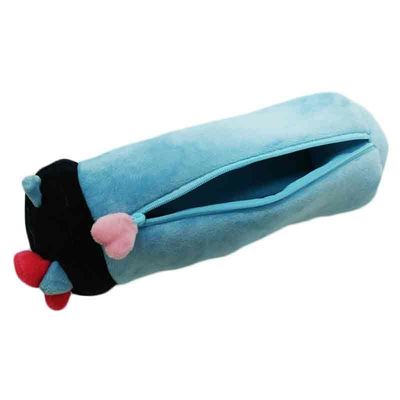 Contenitore semplice sveglio di cancelleria della ragazza di grande capacità della borsa della matita della peluche dell'OEM 25cm