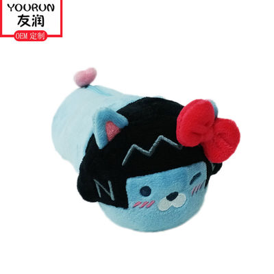 Contenitore semplice sveglio di cancelleria della ragazza di grande capacità della borsa della matita della peluche dell'OEM 25cm
