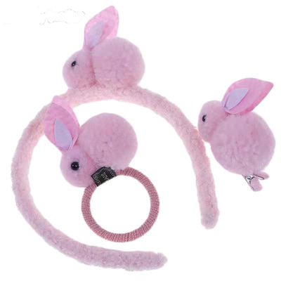Copricapo Toy Accessories molle della corda dei capelli di Chiliren della fascia della peluche del coniglio dell'OEM