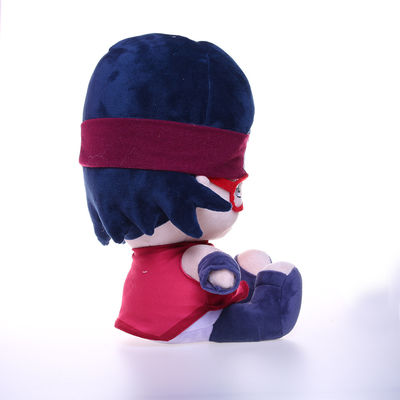 bambola rossa sveglia della peluche del ragazzo di vetro di 35cm non facile deformare