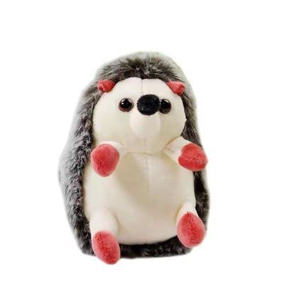 La peluche a catena chiave dell'istrice sveglio della peluche gioca i portachiavi a anello animali farciti del piccolo istrice