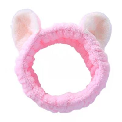 Banda sveglia Toy Accessories molle dei capelli della peluche della fascia di Cat Ears Simple Makeup Plush