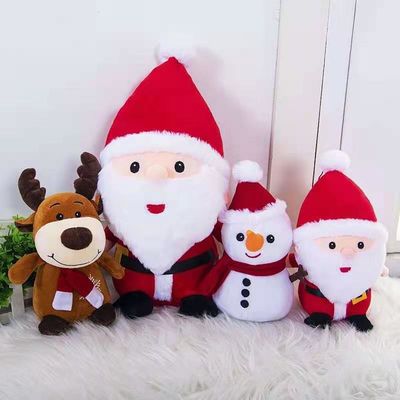 Le alci di Natale hanno farcito la peluche animale Toy For Tree Decorations di Natale dei presente