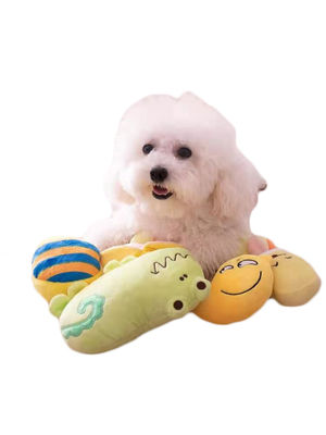 La pizza ha modellato il cane che farcito Toy Vocal Pet Molars Plush gioca il cotone di 100% pp