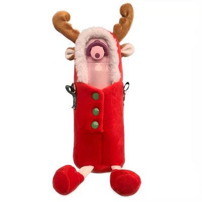 La tazza della peluche del termos dei cervi di Natale riguarda la copertura lanciata sveglia della peluche della tazza dell'acqua