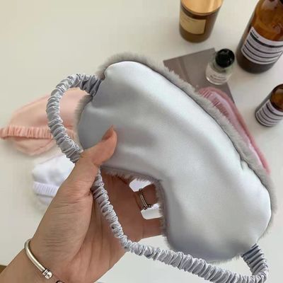 banda di elastico dei capelli del coniglio del cuore delle ragazze di 20cm Nap Plush Eye Mask Soft Toy Accessories