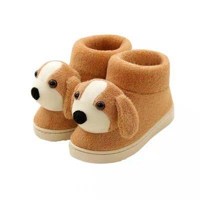 Pantofole animali della peluche con il tallone