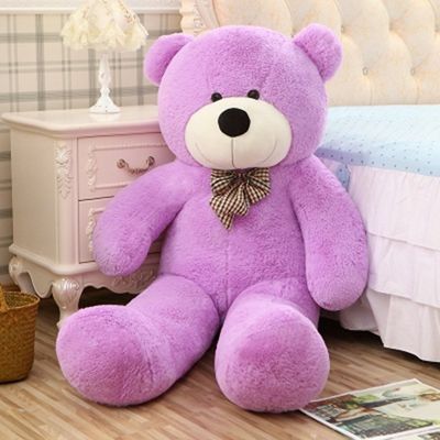 presente porpora di 1.2m grande Teddy Bear Doll Wedding Birthday