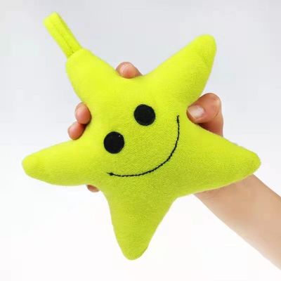 Giocattoli della peluche farciti bagno giallo della stella