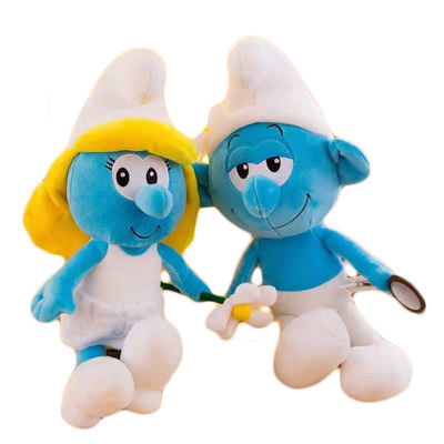 il Puffo del fumetto di 40cm ha farcito la peluche animale di anime gioca il padre blu Blue Sister