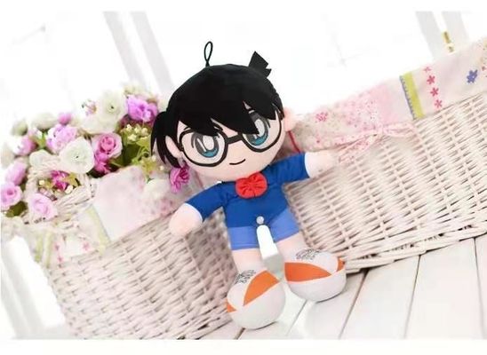 regalo di compleanno dell'agente investigativo di 40cm di Conan Plush Doll Cartoon Plush dei bambini blu dei giocattoli