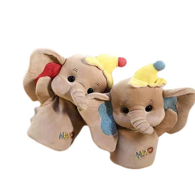 I giocattoli della peluche del burattino di mano della peluche della bambola di guanto dell'elefante lenisce il bambino per dormire