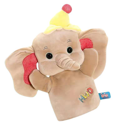 I giocattoli della peluche del burattino di mano della peluche della bambola di guanto dell'elefante lenisce il bambino per dormire