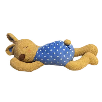la peluche animale molle di 40cm gioca il caffè o il rosa del cuscino della peluche del coniglio di sonno