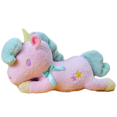 il cavallo sveglio di 25cm Gemini Unicorn Soft Toy Cotton Girl ha farcito il cuscino di sonno degli animali