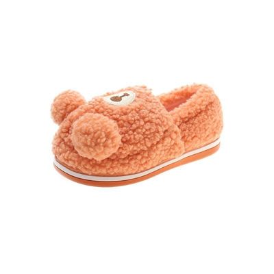 L'agnello del fumetto della peluche riscalda le pantofole animali farcite per la decorazione della casa della peluche degli adulti