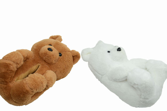 la peluche delle coppie di 27.5cm ha riempito la decorazione animale della casa della peluche delle pantofole della peluche dell'interno delle scarpe