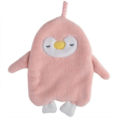 Asciugamano adorabile d'attaccatura ispessito della peluche della famiglia dei bambini del pinguino