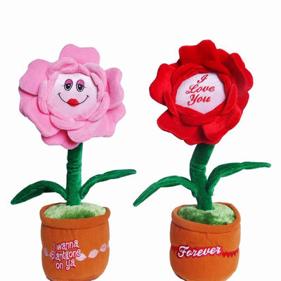40cm che ballano e peluche conservata in vaso di canto fiore divertente Toy Home Decoration Flower