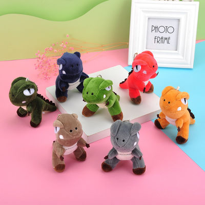 Giocattoli dell'OEM Mini Cartoon Dinosaur Keychain Plush