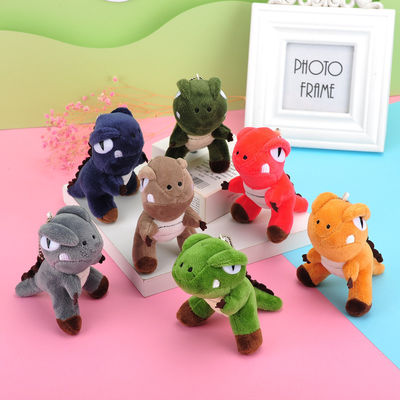 Giocattoli dell'OEM Mini Cartoon Dinosaur Keychain Plush