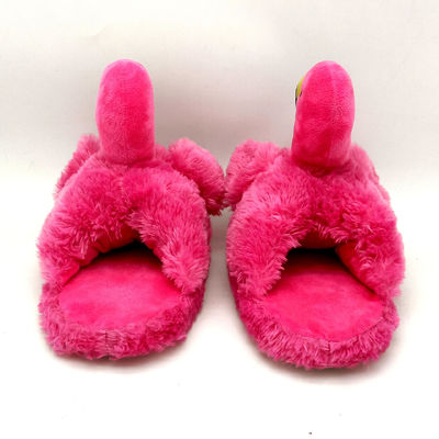 Non slitti le scarpe calde della Camera della peluche del fenicottero di 40cm