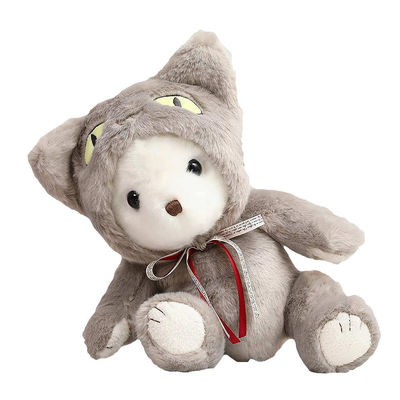 Cotone del polipropilene ISO9001 che riempie Cat Stuffed Toy sveglia