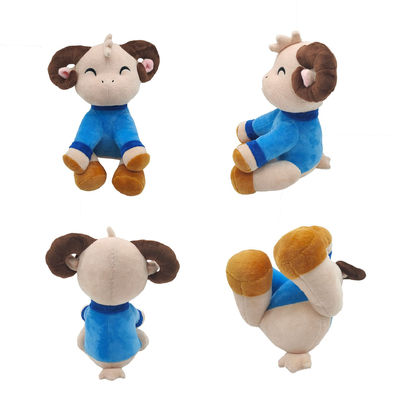Il cotone dei 30cm pp dei bambini che riempie la peluche sveglia dell'agnello gioca il cuscino di sonno