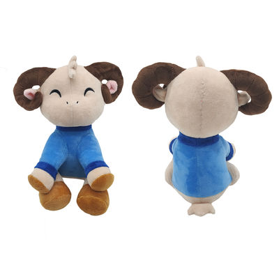 Il cotone dei 30cm pp dei bambini che riempie la peluche sveglia dell'agnello gioca il cuscino di sonno