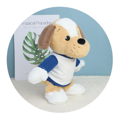La peluche elettrica ultra molle lavabile del cane del ODM gioca regalo del cane della peluche di 30cm il migliore per il bambino