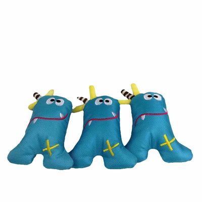 Giocattoli resistenti della peluche degli animali domestici del mostro marino del triangolo del blu di Oxford del morso