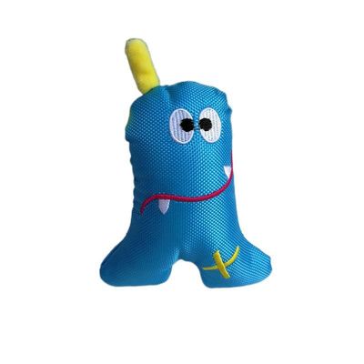 Giocattoli resistenti della peluche degli animali domestici del mostro marino del triangolo del blu di Oxford del morso